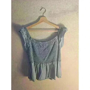 Denim Off Shouder top